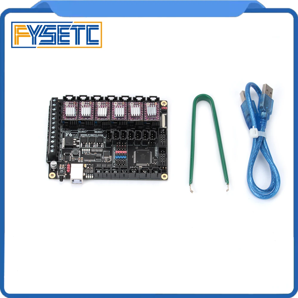 Плата все-в-одном для электроники FYSETC F6 V1.3 материнская плата для устройств с ЧПУ 3D-принтера + 6 шт. шаговых драйверов DRV8825
Плата все-в-одном для электроники FYSETC F6 V1.3 материнская плата для устройств с ЧПУ 3D-принтера + 6 шт. шаговых драйверов DRV8825
