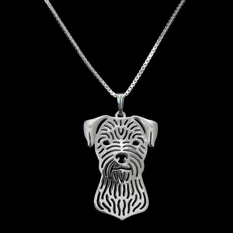 Fashion Women's Alloy Cutout Pendant Necklaces Lovers Jewelry Metal Pet Border Terrier Necklaces Drop Shipping
Fashion Women's Alloy Cutout Pendant Necklaces Lovers Jewelry Metal Pet Border Terrier Necklaces Drop Shipping