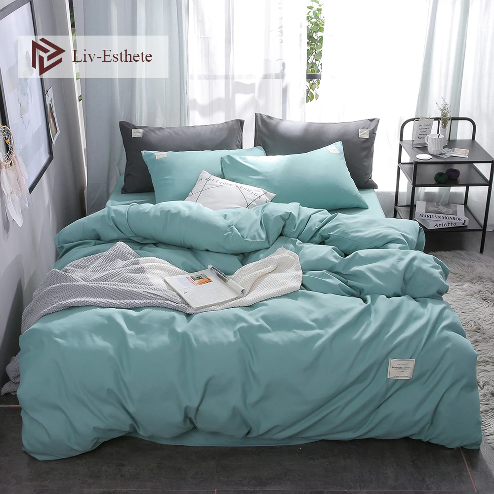 Liv-Esthete Pure Green Luxury Bedding Set Soft Home Duvet Cover Flat Sheet Double Queen King Adult Bed Linen Bedspread As Gift
Liv-Esthete Pure Green Luxury Bedding Set Soft Home Duvet Cover Flat Sheet Double Queen King Adult Bed Linen Bedspread As Gift