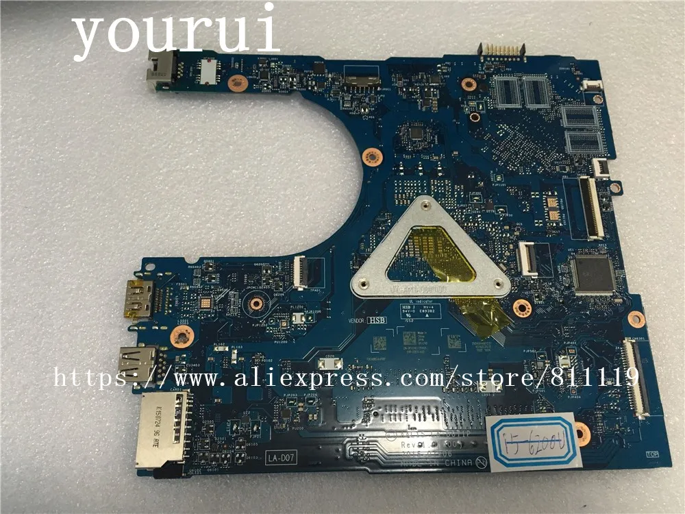 yourui AAL15 LA-D071P For Dell Inspiron 5559 Laptop For Motherboard CN-0FV59D 0FV59D FV59D With i5-6200u CPU DDR3
yourui AAL15 LA-D071P For Dell Inspiron 5559 Laptop For Motherboard CN-0FV59D 0FV59D FV59D With i5-6200u CPU DDR3