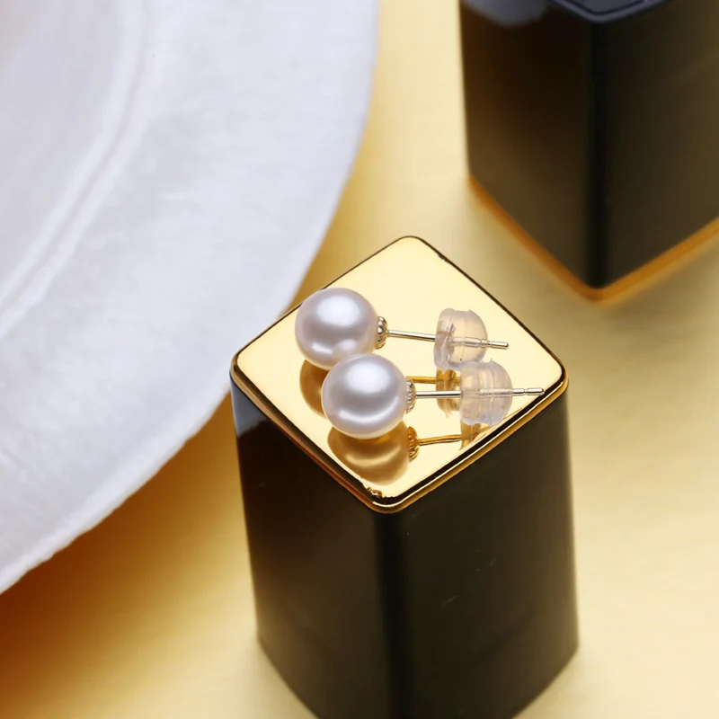 FENASY 18K Gold Earrings Pearl Jewelry 7-8mm Round Pearl Classic Yellow Gold Earrings For Women Gift Box Brand Party Earrings
FENASY 18K Gold Earrings Pearl Jewelry 7-8mm Round Pearl Classic Yellow Gold Earrings For Women Gift Box Brand Party Earrings