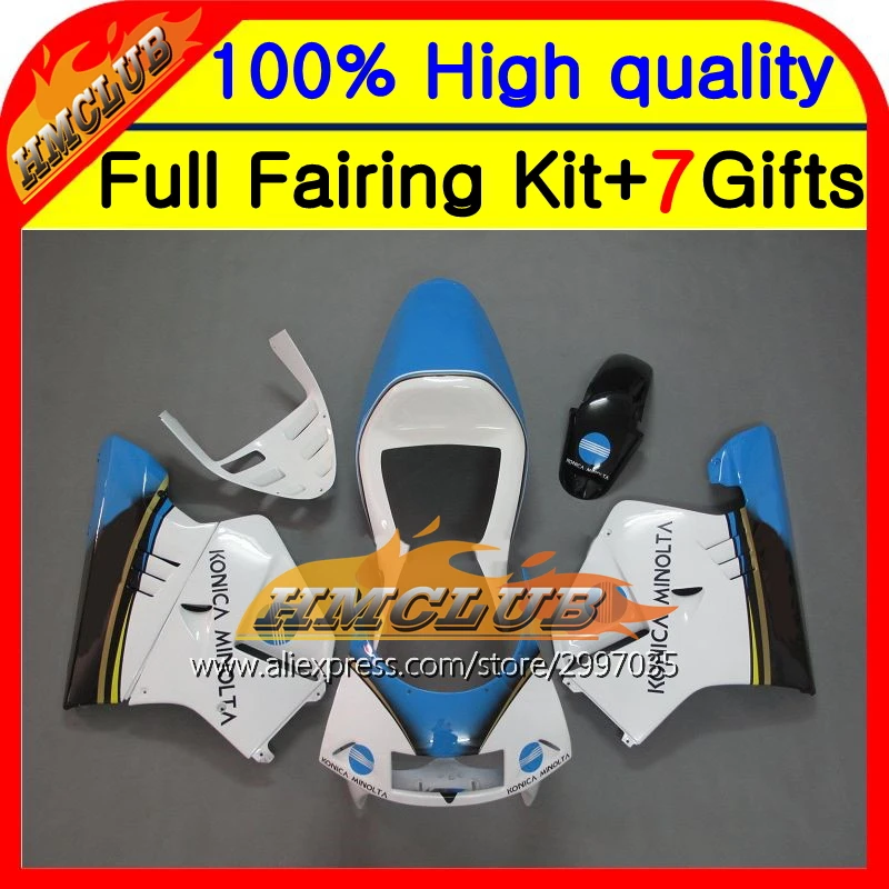 Корпус для HONDA KONICA NSR250R MC21 PGM3 90-93 14HM35 NSR250 R 90 91 92 93 синий белый NSR 250R 1990 1991 1992 1993