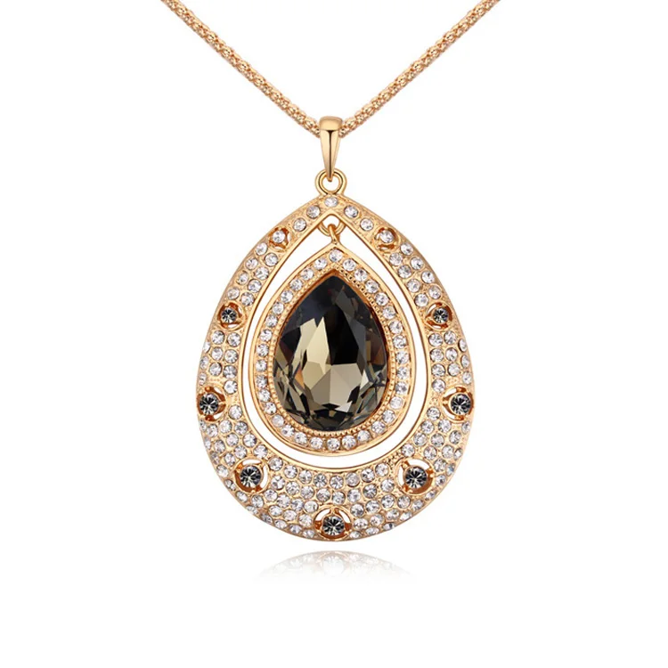 NEW Waterdrop Crystals from Swarovski Long Sweater Chain Necklace Vintage Accessories Crystal Collares Statement Jewlery
NEW Waterdrop Crystals from Swarovski Long Sweater Chain Necklace Vintage Accessories Crystal Collares Statement Jewlery