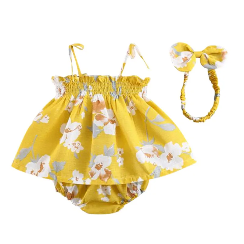 Summer Baby Girl Outfits Set Flower Printed Sleeveless Top T-shirt+Shorts+Headband 3 Pcs Infant Clothes
Summer Baby Girl Outfits Set Flower Printed Sleeveless Top T-shirt+Shorts+Headband 3 Pcs Infant Clothes