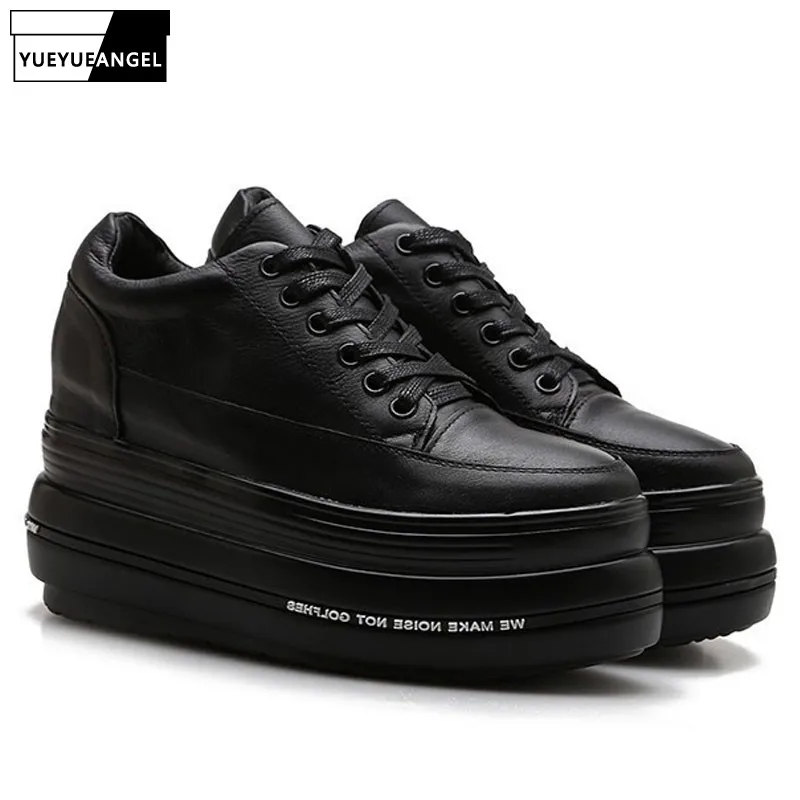 Luxury Brand Thick Platform Shoes Women Casual Black Lace Up Round Toe Genuine Leather Sneakers Female Velvet Moccasins
Luxury Brand Thick Platform Shoes Women Casual Black Lace Up Round Toe Genuine Leather Sneakers Female Velvet Moccasins