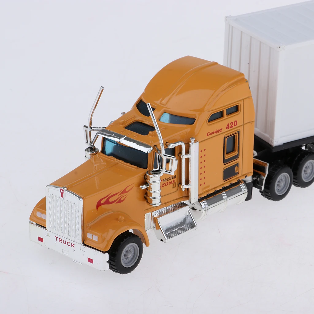 1:65 Metal Diecast Vehicle Toy Heavy Transport Truck 27cm Model Car