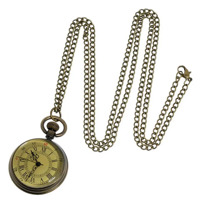 Archaize Antique Style Bronze Roman Numerals Dial Vintage Pocket Watch Clock Necklace Pendant Mens Women Gift P96
Archaize Antique Style Bronze Roman Numerals Dial Vintage Pocket Watch Clock Necklace Pendant Mens Women Gift P96