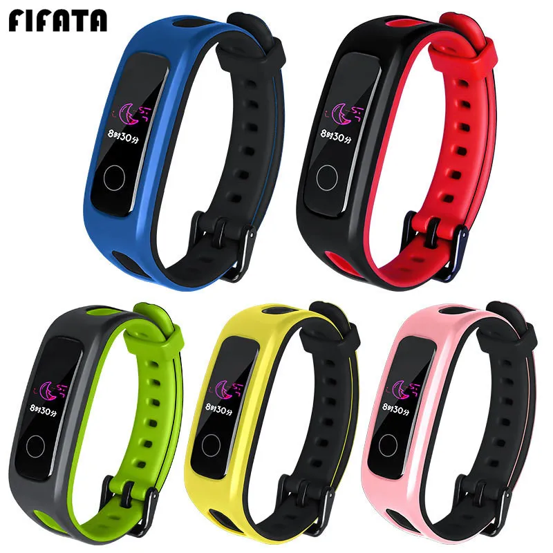 Силиконовый браслет FIFATA для Huawei Band 4E/3E смарт спортивный ремешок Honor band 4 версия