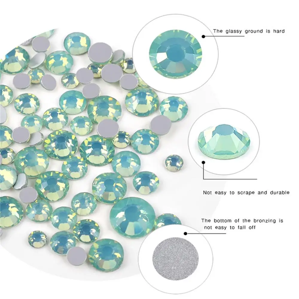 Nail Art Decor Fashion Flat Bottom Crystal Glass DIY Multi Size Nail Colorful Gems For UV Gel 3D Nail Art Decors Decal
Nail Art Decor Fashion Flat Bottom Crystal Glass DIY Multi Size Nail Colorful Gems For UV Gel 3D Nail Art Decors Decal
