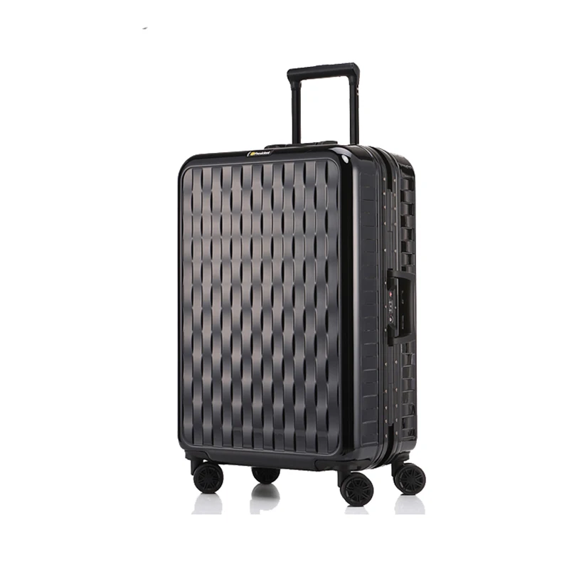 

Letrend Aluminium Frame Travel Bag Carry On Luggage Hardside Trolley Rolling Luggage Spinner Student Wheel Suitcase Password