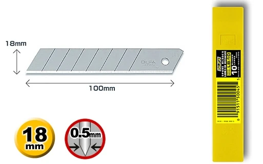 MADE IN JAPAN OLFA LB-10 Blade for PL-1 LL L-1 L-2 L-3 OL FL CL ML SL-1 EXL XL-2 BN-l BN-AL NOL-1 NL-AL CMP-2 CS-1 CS-2
MADE IN JAPAN OLFA LB-10 Blade for PL-1 LL L-1 L-2 L-3 OL FL CL ML SL-1 EXL XL-2 BN-l BN-AL NOL-1 NL-AL CMP-2 CS-1 CS-2