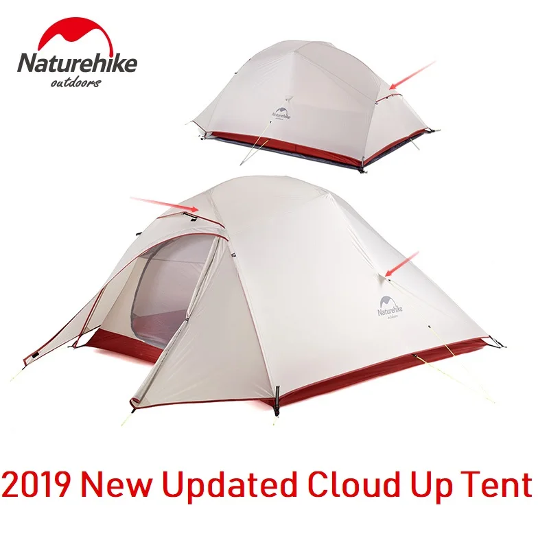 Naturehike обновленная серия Cloud Up 2 1 человека 3 4 Сверхлегкая палатка для кемпинга на