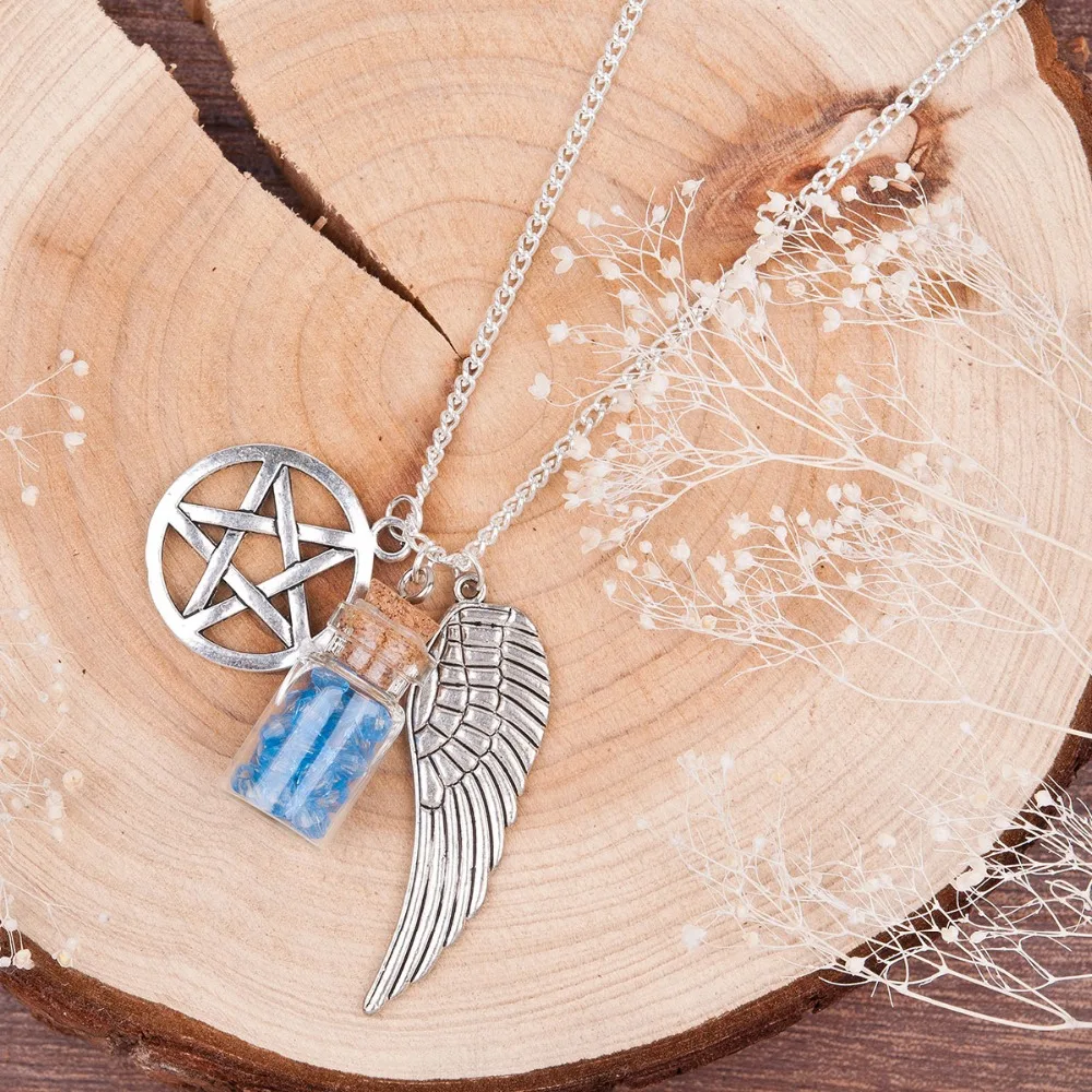 DoreenBeads Ручной Фильм бижутерия Сверхъестественного Pentacle ангельские глазки Wings