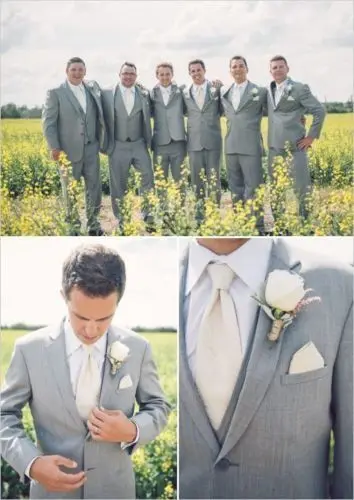 New Light Grey Groomsmen Wedding Suits Prom Man Groom Tuxedos Notch Lapel Custom Made Suits A089
New Light Grey Groomsmen Wedding Suits Prom Man Groom Tuxedos Notch Lapel Custom Made Suits A089