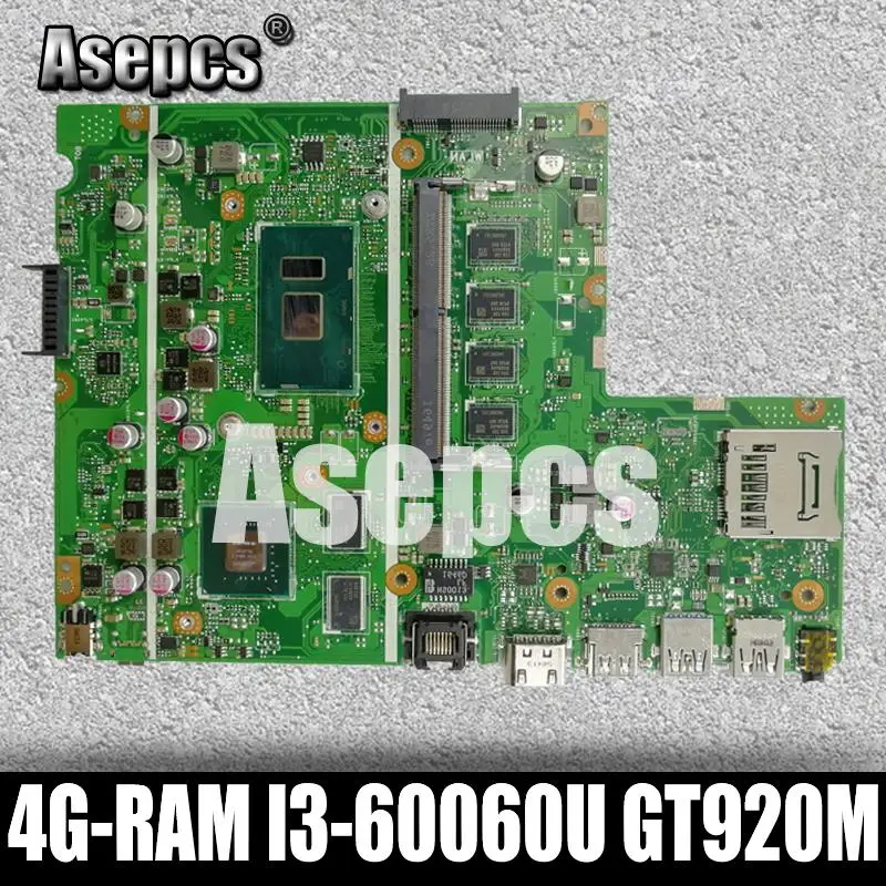Asepcs X541UJ X541UVK материнская плата для ноутбука ASUS X541UV X541U X541 протестированный