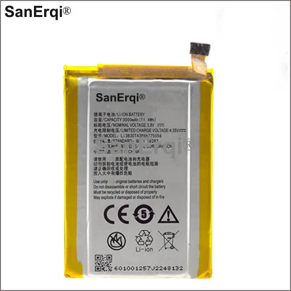 For ZTE Axon A1 phone 3000mAh battery For ZTE Axon A1 AXON A2015 Axon Tianji A2015 TD-LTE Dual Blade V7 Max Li3830T43p6h775556
For ZTE Axon A1 phone 3000mAh battery For ZTE Axon A1 AXON A2015 Axon Tianji A2015 TD-LTE Dual Blade V7 Max Li3830T43p6h775556