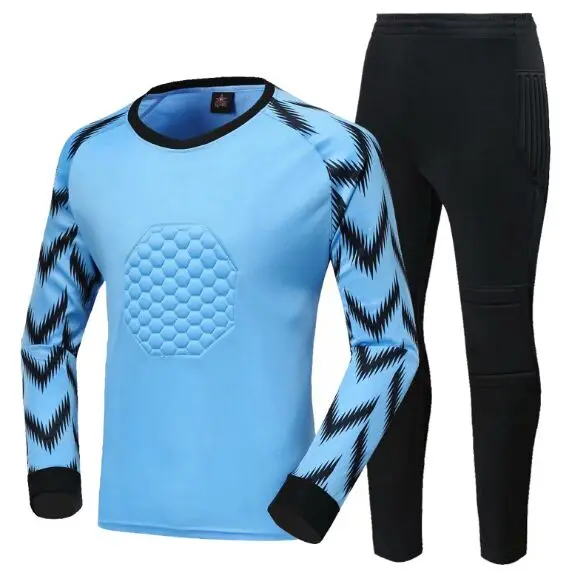 New Kids Men Soccer Goalkeeper Sets Survetement Football Jerseys Suit Sponge Protector Football Goalkeeper Training Uniforms
New Kids Men Soccer Goalkeeper Sets Survetement Football Jerseys Suit Sponge Protector Football Goalkeeper Training Uniforms