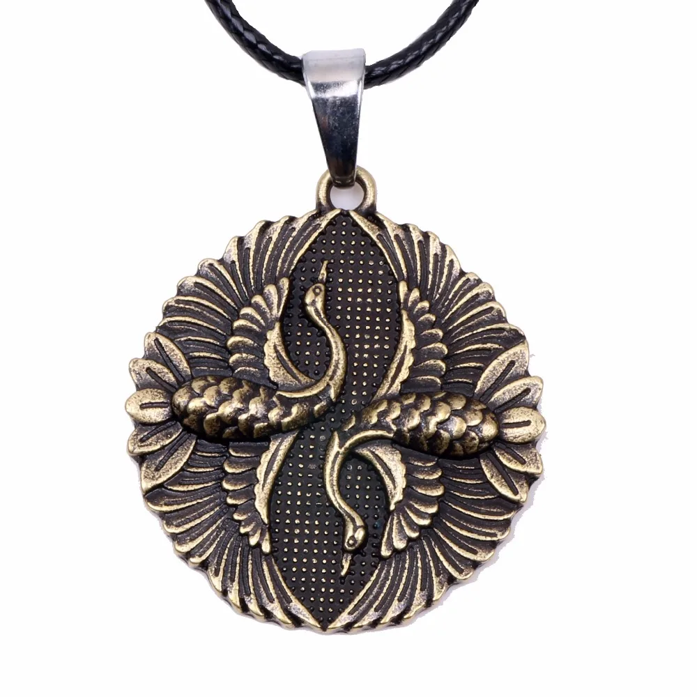 Double Crane Animal Pendant Necklace Pagan Wicca Spiritual Jewelry Gift Men Women Antique Golden
Double Crane Animal Pendant Necklace Pagan Wicca Spiritual Jewelry Gift Men Women Antique Golden