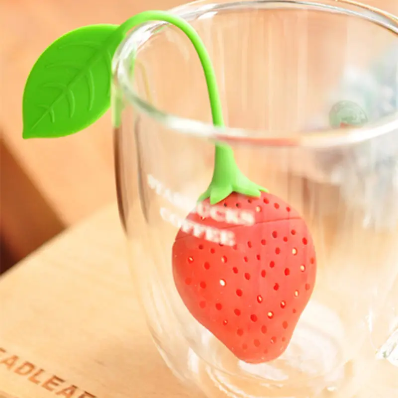 200 pcs/lot Silicone Strawberry Design Loose Tea Leaf Strainer Herbal Spice Infuser Filter Tools JF
200 pcs/lot Silicone Strawberry Design Loose Tea Leaf Strainer Herbal Spice Infuser Filter Tools JF