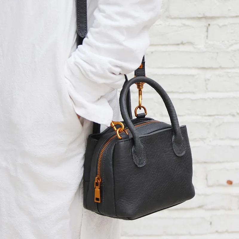 WOONAM Natural Genuine Calf Leather Bag Fully Handmade Mini Tote Top Handle Cross-body Shoulder Handbag WB535
WOONAM Natural Genuine Calf Leather Bag Fully Handmade Mini Tote Top Handle Cross-body Shoulder Handbag WB535
