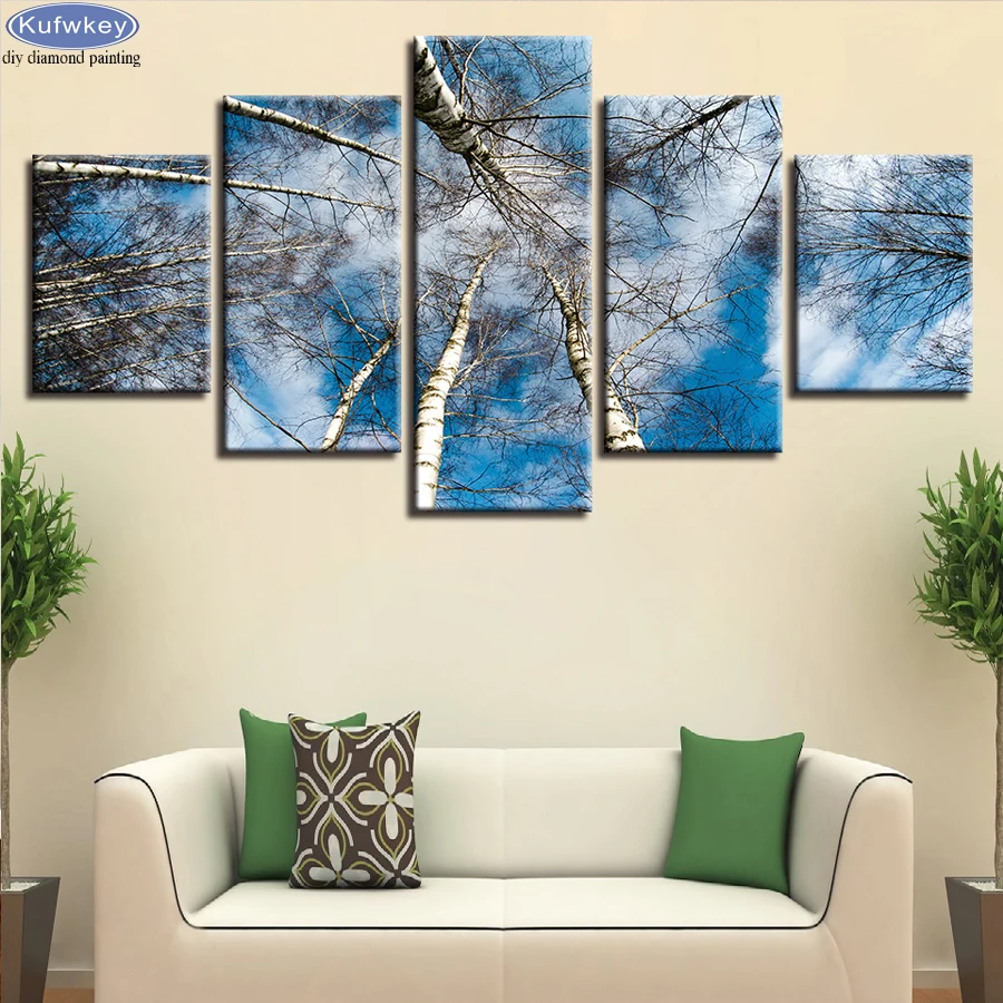 Full square/round 5D DIY Diamond Painting Blue Sky Forest Tree Landscape Diamond Embroidery 5pcs/set Mosaic Picture Rhinestones
Full square/round 5D DIY Diamond Painting Blue Sky Forest Tree Landscape Diamond Embroidery 5pcs/set Mosaic Picture Rhinestones