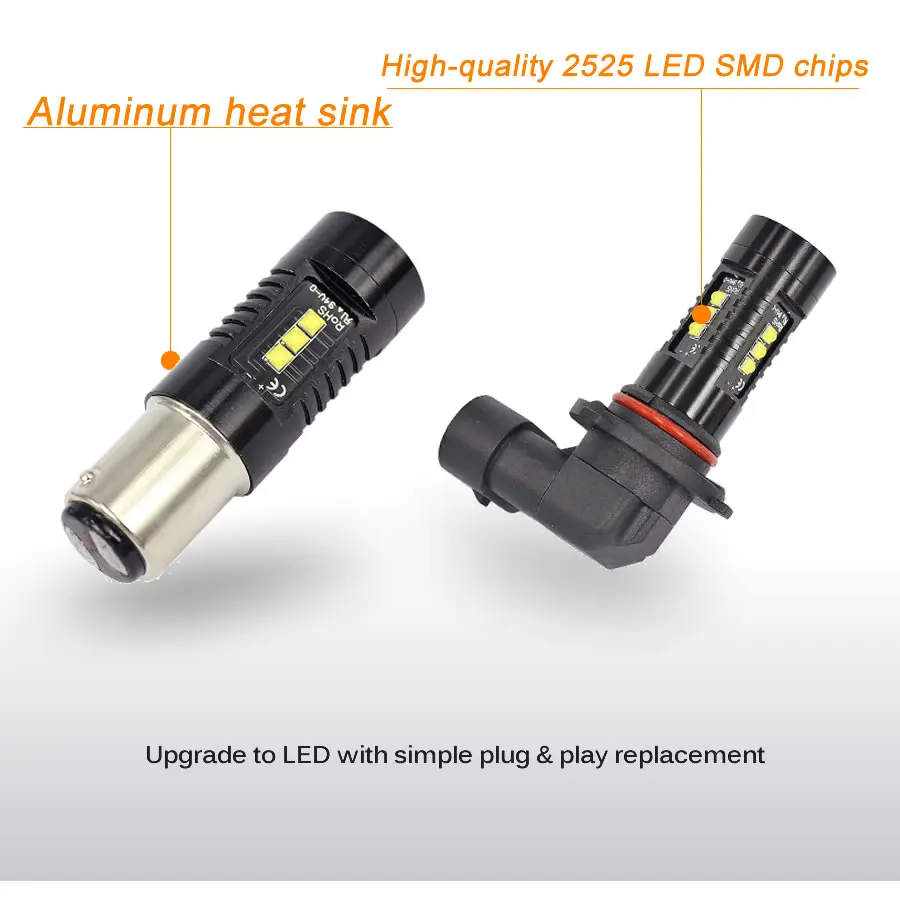 1pcs P21W Auto LED Lamp 1156 1157 9005 9006 Car Driving Bulb 2525 Chip 12 SMD Reversing light 12V White Fog Lights
1pcs P21W Auto LED Lamp 1156 1157 9005 9006 Car Driving Bulb 2525 Chip 12 SMD Reversing light 12V White Fog Lights