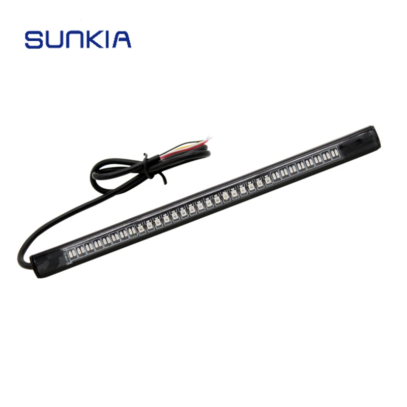 SUNKIA Flexible 48LED Motorcycle light Bar Strip Tail Light Rear Brake Bulb Stop with Turn Signal 2835 3014 SMD Dual Color
SUNKIA Flexible 48LED Motorcycle light Bar Strip Tail Light Rear Brake Bulb Stop with Turn Signal 2835 3014 SMD Dual Color