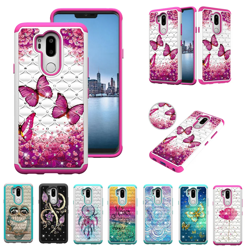 Для LG G7 ThinQ Airsto 2 Plus K10 K20 K30 Stylo 4 X Power2 чехол с блестящим рисунком защитный жесткий