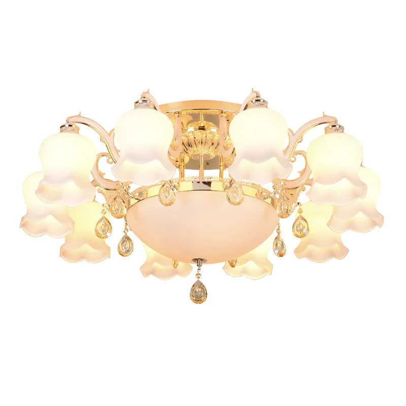 European style living room chandelier modern minimalist ceiling crystal lamp zinc alloy restaurant bedroom LED lamps
European style living room chandelier modern minimalist ceiling crystal lamp zinc alloy restaurant bedroom LED lamps