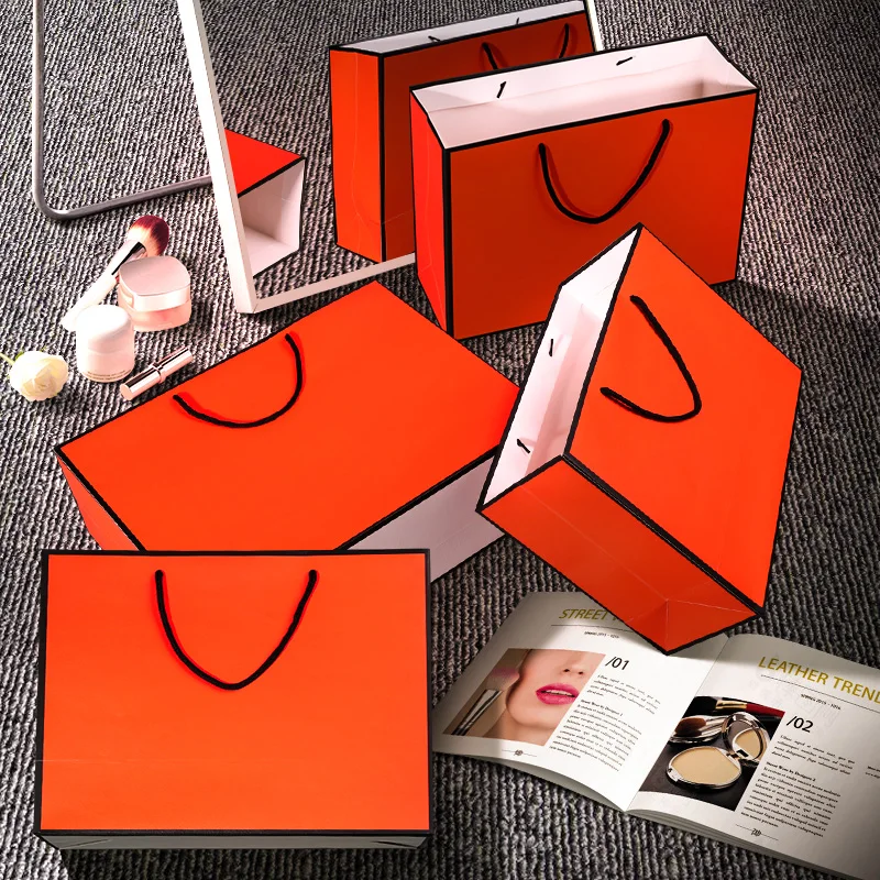 10pcs/lot large Orange kraft paper packaging bag,garment gift paper bag with handles, small blank paper shopping bag
10pcs/lot large Orange kraft paper packaging bag,garment gift paper bag with handles, small blank paper shopping bag