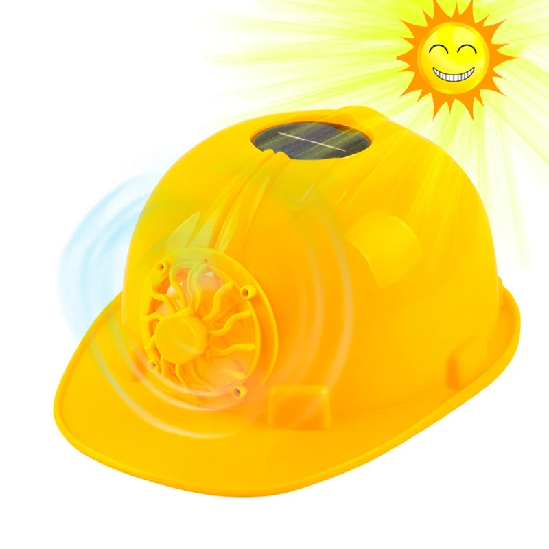 Yellow Solar Powered Cooling Fan Safety Helmet Work Hard Hat Cap Head Protect
Yellow Solar Powered Cooling Fan Safety Helmet Work Hard Hat Cap Head Protect