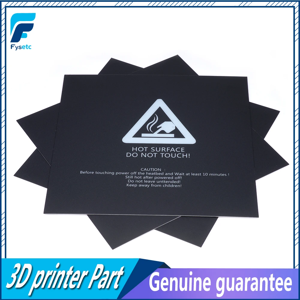 5pcs 220x220mm black Frosted Heated bed For Ender 5 Wanhao i3 3D Printer Sticker Build Sheet build plate tape with 3M Backing
5pcs 220x220mm black Frosted Heated bed For Ender 5 Wanhao i3 3D Printer Sticker Build Sheet build plate tape with 3M Backing