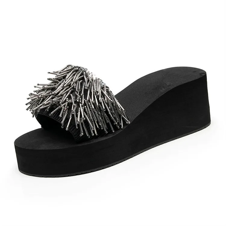7 cm Height Heel Beach Flip Flops Women Shoes Non-Slip Wedges Slides Summber Holiday Slippers
7 cm Height Heel Beach Flip Flops Women Shoes Non-Slip Wedges Slides Summber Holiday Slippers