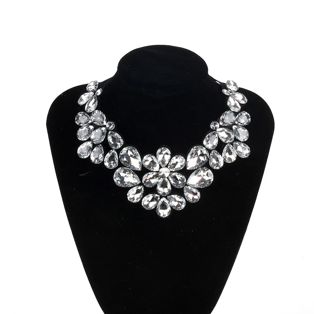 ZMZY 2022 NEW Bohemian Statement Glass Crystal Necklace Women Flower Pendant Necklace Ribbon Choker Bib Collar Necklace
ZMZY 2022 NEW Bohemian Statement Glass Crystal Necklace Women Flower Pendant Necklace Ribbon Choker Bib Collar Necklace
