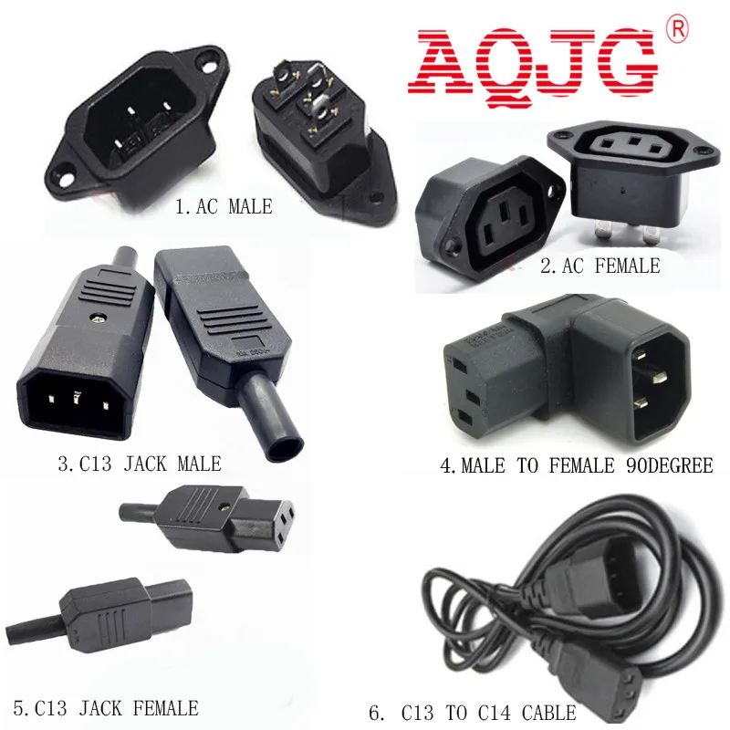 IEC320 3Pin C14 штекер-гнездо C13 удлинитель питания C13 C14 встроенный разъем штекер 90 градусов разъем питания AQJG
IEC320 3Pin C14 штекер-гнездо C13 удлинитель питания C13 C14 встроенный разъем штекер 90 градусов разъем питания AQJG