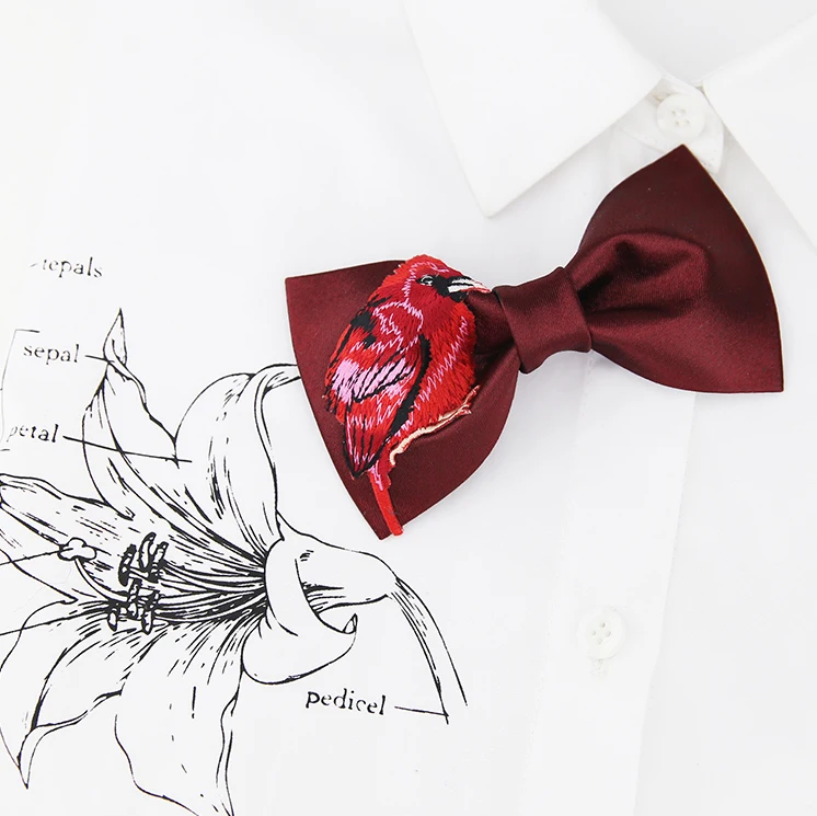 New Free Shipping 2016 casual Men's male Fashion The bird embroidery personalized groom groomsman party men bow tie Headdress
New Free Shipping 2016 casual Men's male Fashion The bird embroidery personalized groom groomsman party men bow tie Headdress