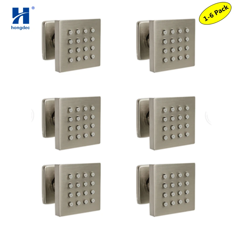 Hongdec 1-6 pcs bathroom Brass Square spa Massage Shower Body Jet Faucet System Spray set
Hongdec 1-6 pcs bathroom Brass Square spa Massage Shower Body Jet Faucet System Spray set