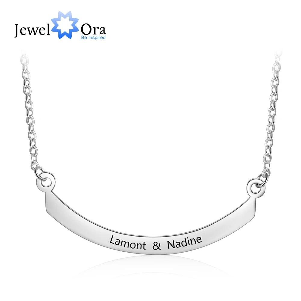 Semi-Arc Shape Personalized Gift Engrave Name Necklace Stainless Steel Necklaces & Pendants for Women (JewelOra NE103170)
Semi-Arc Shape Personalized Gift Engrave Name Necklace Stainless Steel Necklaces & Pendants for Women (JewelOra NE103170)