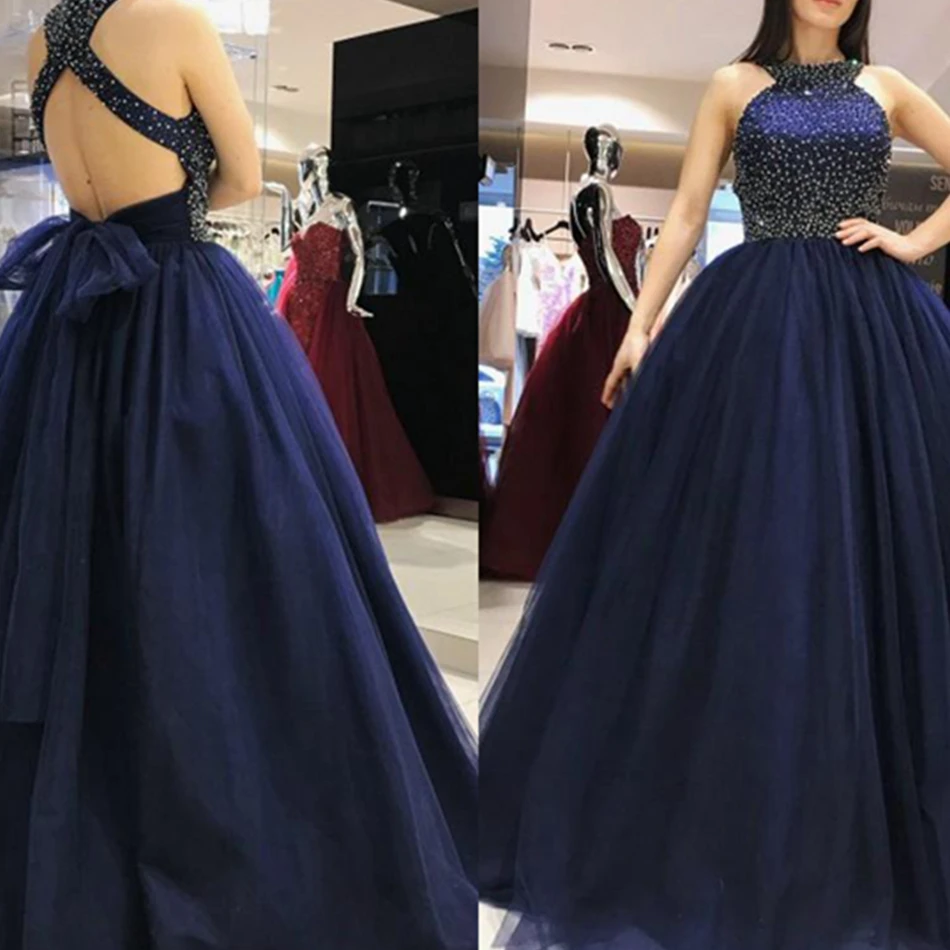 2021 Charming A Line Tulle Prom Dresses Halter Criss Cross Straps Back Beaded Floor Length Party Gowns Evening Dresses
2021 Charming A Line Tulle Prom Dresses Halter Criss Cross Straps Back Beaded Floor Length Party Gowns Evening Dresses