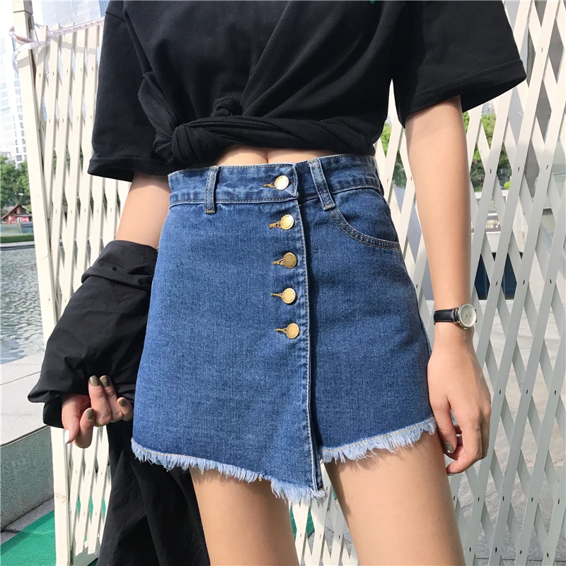 2020 mini button korea clothing denim skirt women black white denim shorts high waist for summer 3xl woman plus size jean skirt
2020 mini button korea clothing denim skirt women black white denim shorts high waist for summer 3xl woman plus size jean skirt