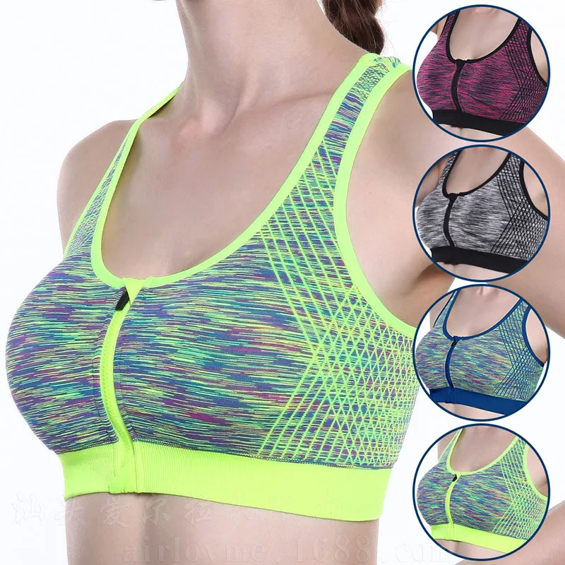 Women Fitness Sexy Sport Bra Front Zipper Sports Bras Push Up Top Tops Tank Female Yoga Bra For Cycling Running Gym Workout
Women Fitness Sexy Sport Bra Front Zipper Sports Bras Push Up Top Tops Tank Female Yoga Bra For Cycling Running Gym Workout