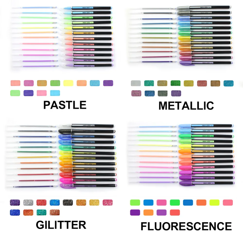 48/100PCS Flash Gel Pen Refill, Color Full Shinning Refill For The Child'S Drawing Office Stationery 48 Colors Shinning Refills
48/100PCS Flash Gel Pen Refill, Color Full Shinning Refill For The Child'S Drawing Office Stationery 48 Colors Shinning Refills