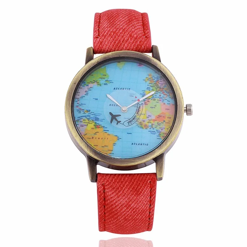 Fashion Casual World Map Women's Quartz Wristwatch Canvas Women's Bracelet Watch Children's Watch Relogio Feminino Mens Watch
Fashion Casual World Map Women's Quartz Wristwatch Canvas Women's Bracelet Watch Children's Watch Relogio Feminino Mens Watch