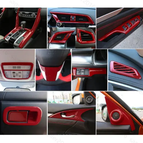 23x Red Fit For Honda Civic 16-2017 4dr Interior Gear Shift Full Dec Cover Trim
23x Red Fit For Honda Civic 16-2017 4dr Interior Gear Shift Full Dec Cover Trim