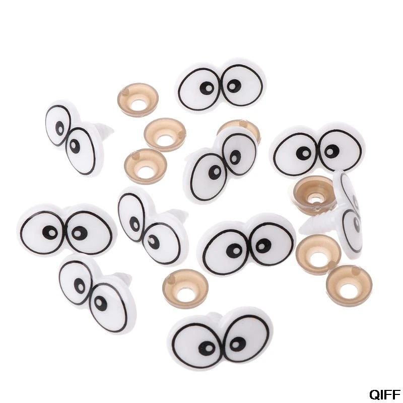 10pcs Plastic Cartoon Safety Eyes For Toy Bear Doll Puppet Stuffed Animal Crafts Children DIY With Washers
10pcs Plastic Cartoon Safety Eyes For Toy Bear Doll Puppet Stuffed Animal Crafts Children DIY With Washers