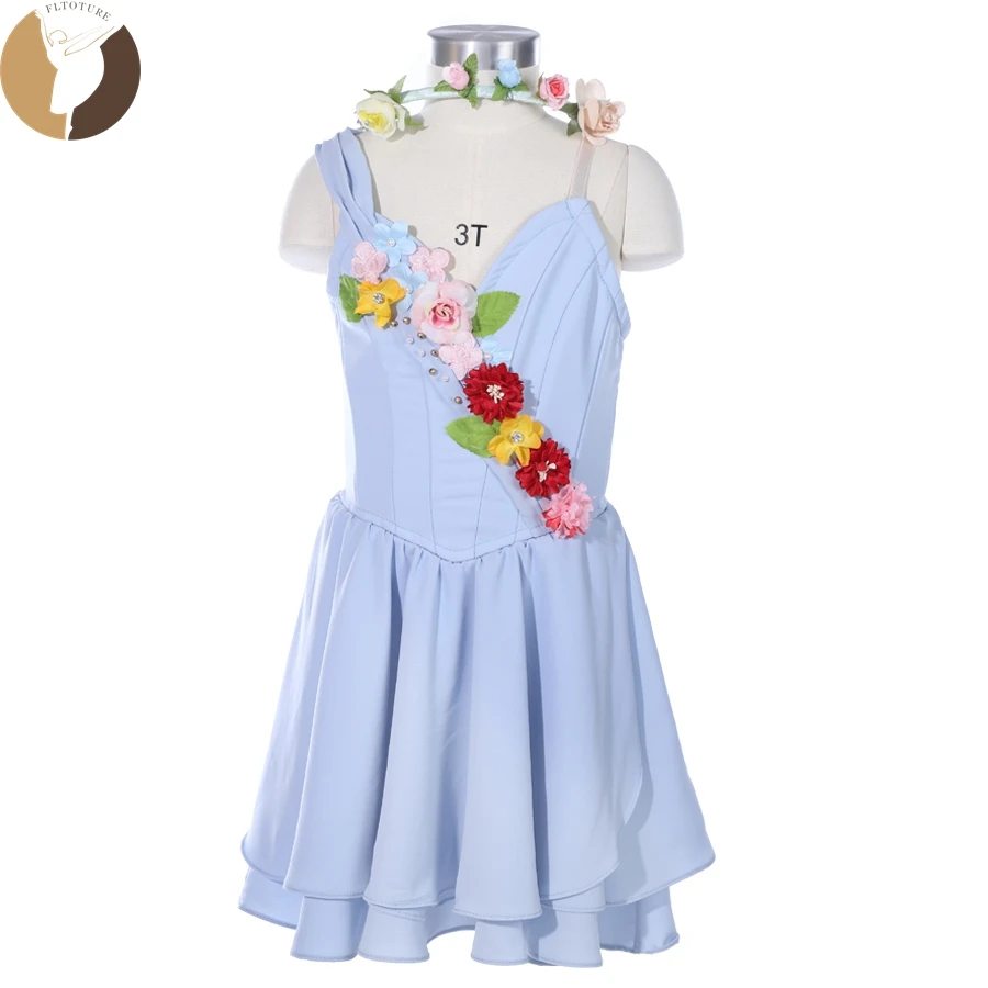 FLTOTURE Adult Professional Ballet Stage Costumes Cupid Dancewear Light Blue Chiffon Short Skirt Children Flower Fairy Dresses
FLTOTURE Adult Professional Ballet Stage Costumes Cupid Dancewear Light Blue Chiffon Short Skirt Children Flower Fairy Dresses