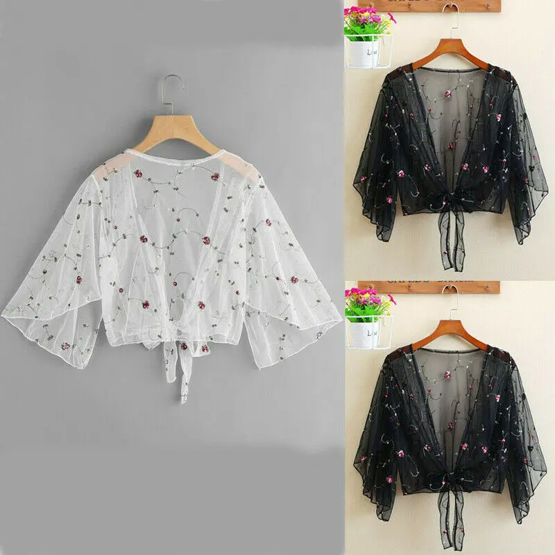 New Style Women Blouses Casual Boho Floral Chiffon Beach Kimono Cardigan Short Sleeve Floral See Through Top Fashion Hot 2019
New Style Women Blouses Casual Boho Floral Chiffon Beach Kimono Cardigan Short Sleeve Floral See Through Top Fashion Hot 2019