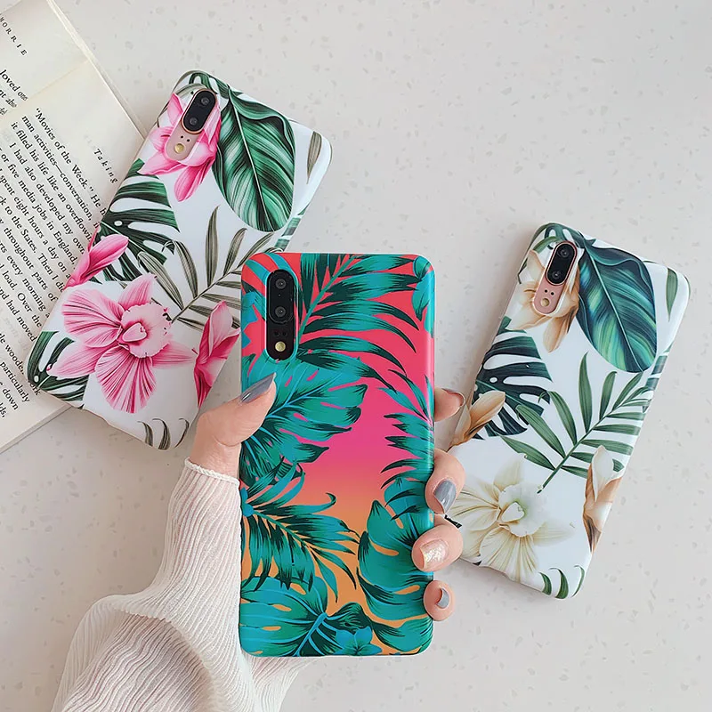 Flower Leaves Print Phone Case For Huawei P20 P30 Pro Lite Back Cover Coque For Huawei Mate 20 Pro 30 Lite Soft Silicone Shell
Flower Leaves Print Phone Case For Huawei P20 P30 Pro Lite Back Cover Coque For Huawei Mate 20 Pro 30 Lite Soft Silicone Shell