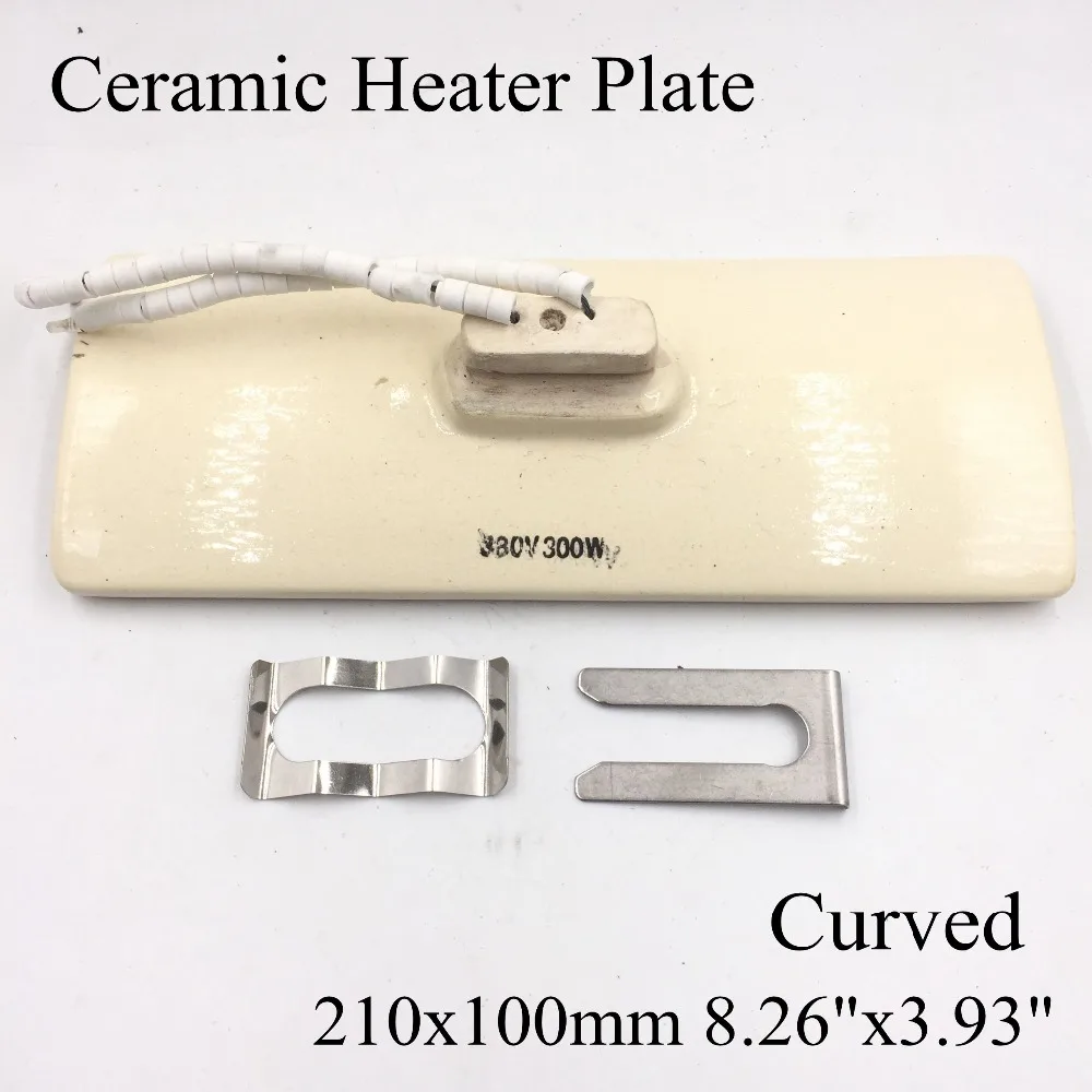 220V 210x100mm White IR Infrared Curved Ceramic Heater Plate Air Heating Board Pad For BGA Station Mould Metal Clip PTC Heater
220V 210x100mm White IR Infrared Curved Ceramic Heater Plate Air Heating Board Pad For BGA Station Mould Metal Clip PTC Heater