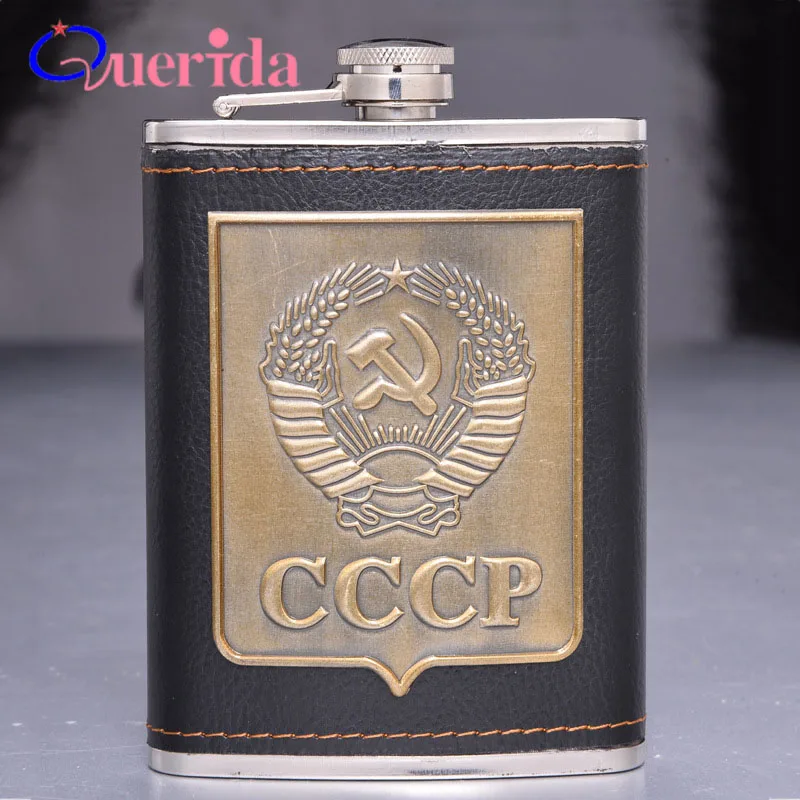 Модные переносные Роскошные фляжки объемом 8 унций из нержавеющей стали фляжка